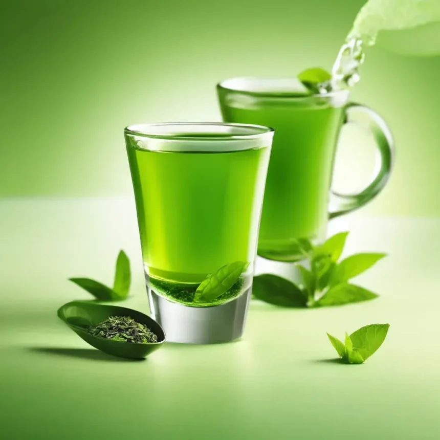 green tea shot