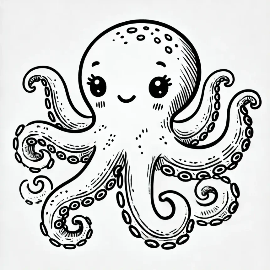 octopus drawing